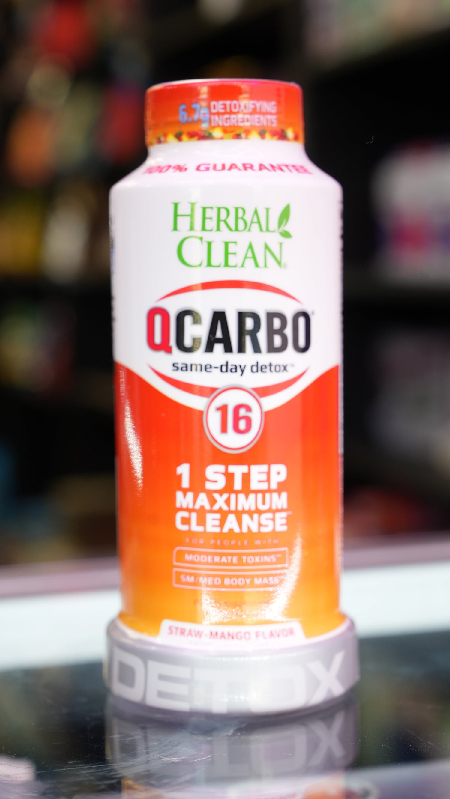 Herbal Clean QCarbo16 Detox Drink – Orange Flavor (16oz)